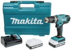 Makita - G-Series Combi Drill 74Pc Set and 2 Batteries - 18V